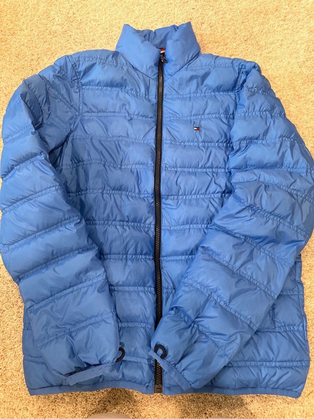 Tommy Hilfiger Youth Light Blue Quilted Puffer Jacket